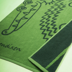 TOWEL CROCODILE GREEN 50 X 100