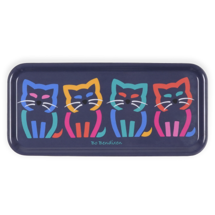 SERVING TRAY 4 CATS 15X32 CM