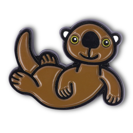  PIN BADGE SEA OTTER