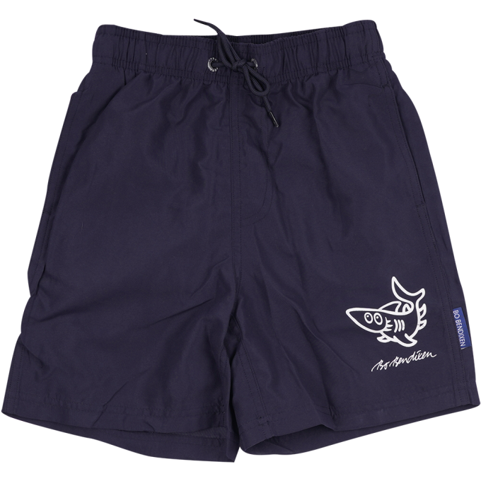BADESHORTS VOKSEN SJOV HAJ NAVY