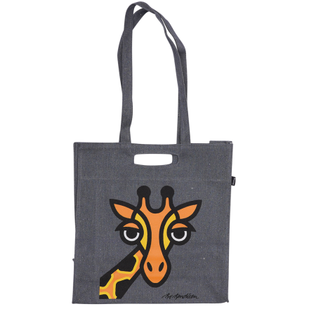 TOTEBAG GIRAFFE GREY