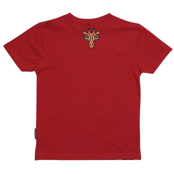 T-SHIRT ADULT GIRAFFE RED