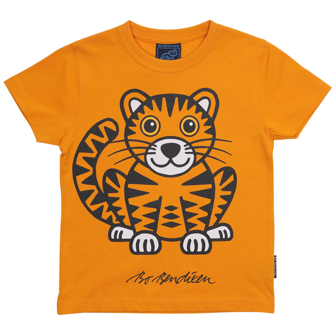 T-SHIRT BRN TIGER ORANGE