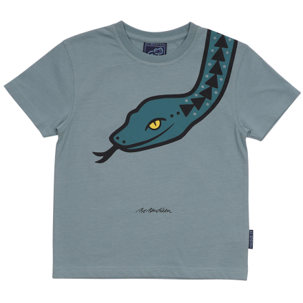 T-SHIRT KIDS SNAKE GREEN