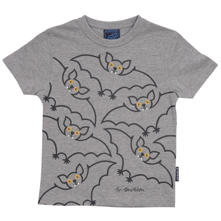 T-SHIRT KIDS BAT GREY 