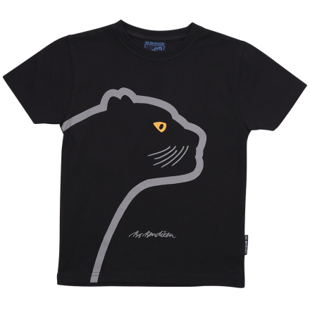 T-SHIRT KIDS PANTHER BLACK