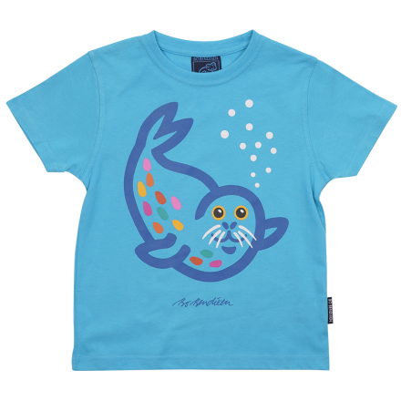T-SHIRT KIDS SEAL TURQUOISE