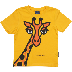 T-SHIRT BRN GIRAF GUL