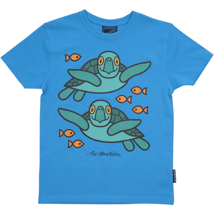 T-SHIRT ADULT SEA TURTLE TURQUOISE