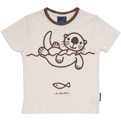 T-SHIRT KIDS SEA OTTER BEIGE 