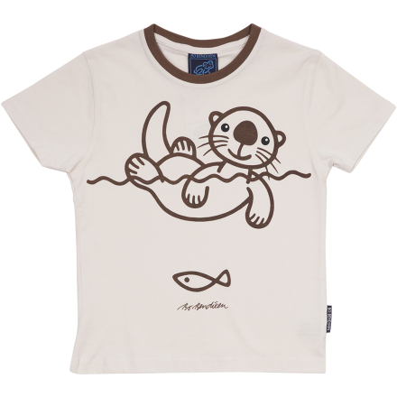 T-SHIRT KIDS SEA OTTER BEIGE 