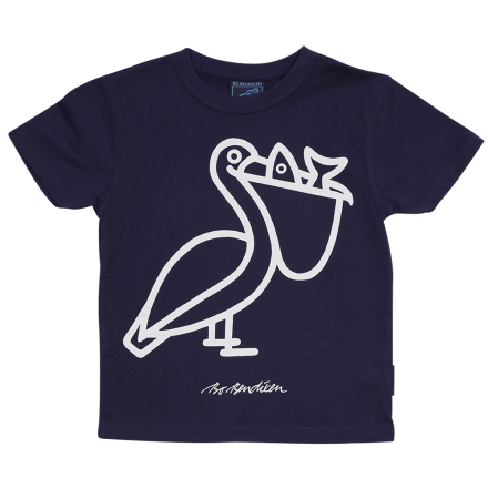 T-SHIRT ADULT PELICAN NAVY