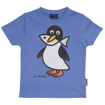 T-SHIRT KIDS PENGUIN BLUE
