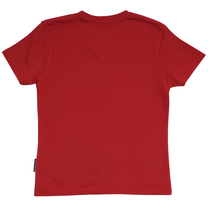 T-SHIRT KIDS VIKING SHIP RED