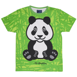 T-SHIRT BRN PANDA BAMBUS