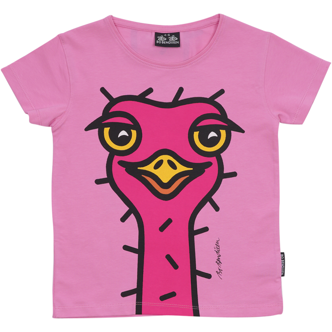 T-SHIRT BRN SLIM FIT STRUDS PINK
