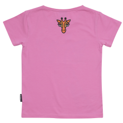 T-SHIRT  KIDS SLIM FIT GIRAFFE PINK