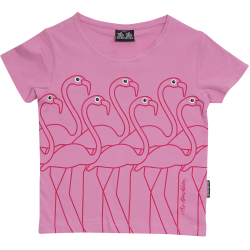 T-SHIRT KIDS SLIM FIT FLAMINGO PINK 