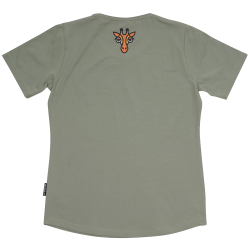 T-SHIRT SLIM FIT GIRAF GRN