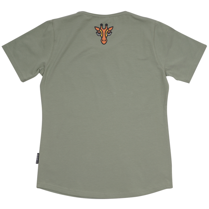 T-SHIRT SLIM FIT GIRAF GRN