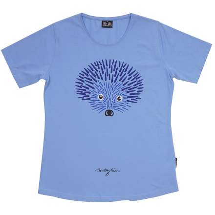 T-SHIRT SLIM FIT HEDGEHOG LIGHT BLUE