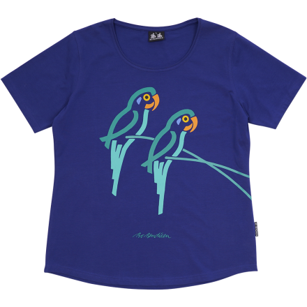 T-SHIRT SLIM FIT PARROT BLUE