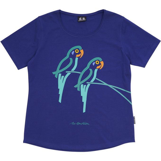 T-SHIRT SLIM FIT PARROT BLUE