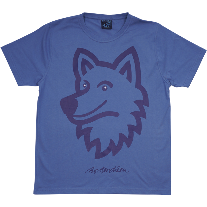 T-SHIRT VOKSEN HAPPY WOLF BL