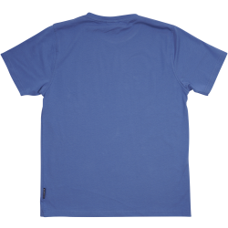 T-SHIRT ADULT HAPPY WOLF BLUE 