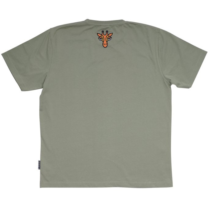 T-SHIRT ADULT GIRAFFE GREEN