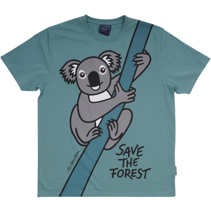 T-SHIRT VOKSEN KOALA GRN