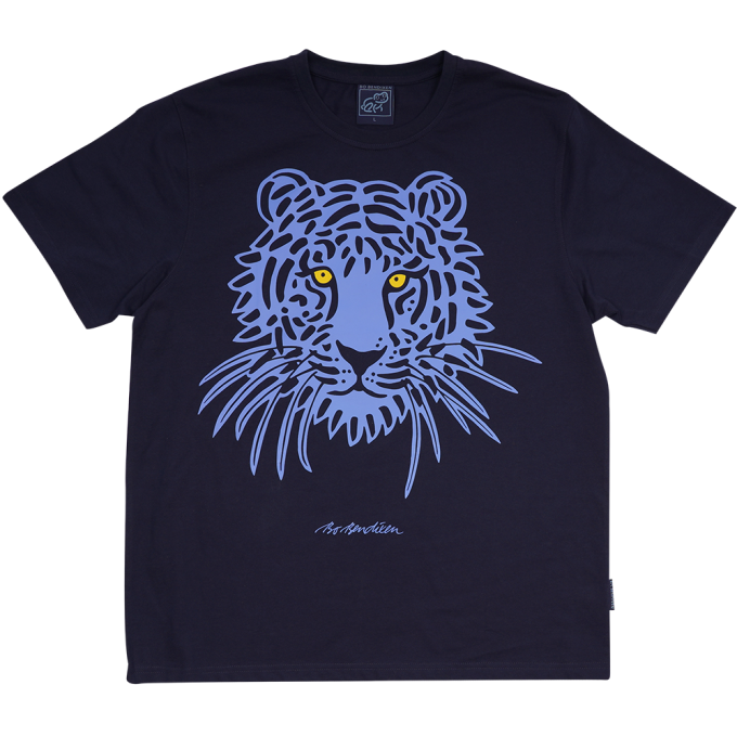 T-SHIRT ADULT TIGER NAVY