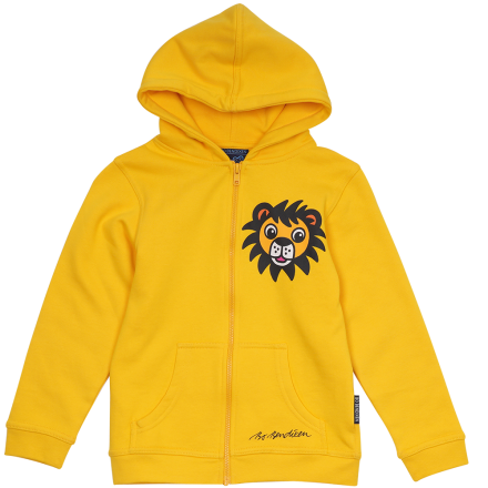 SWEATSHIRT KIDS W HOOD AND ZIPPER BAT GREY - Sweatshirts