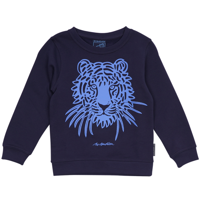 SWEATSHIRT BRN TIGER NAVY