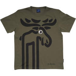 T-SHIRT VOKSEN ELG GRN