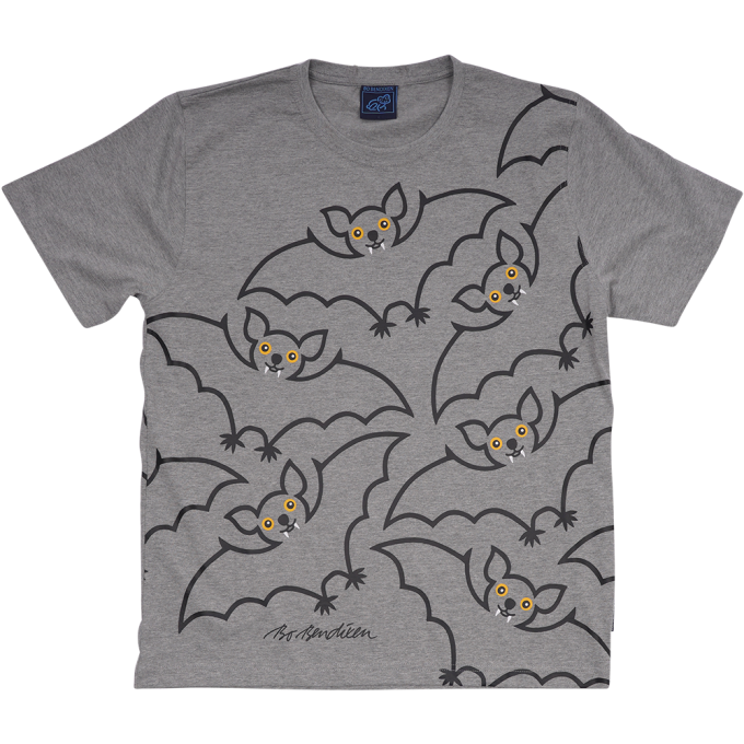 T-SHIRT ADULT BAT GREY 