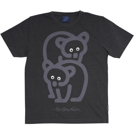 T-SHIRT ADULT BEAR DARK GREY