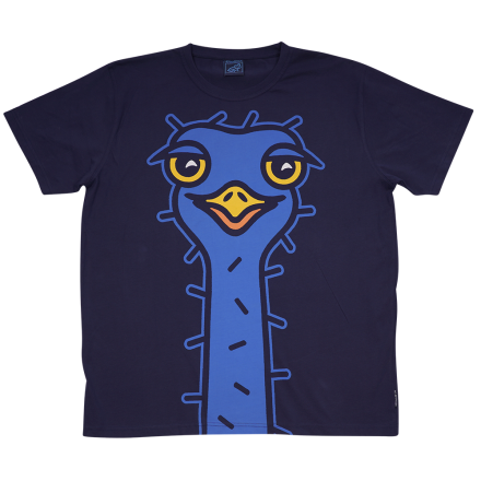 T-SHIRT ADULT OSTRICH NAVY