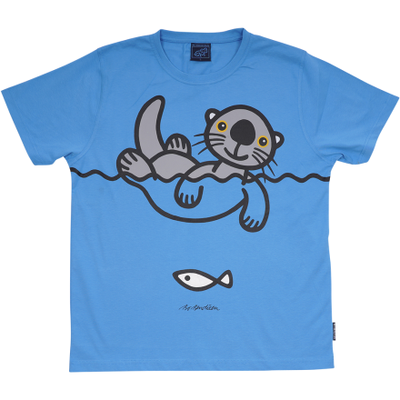 T-SHIRT ADULT SEA OTTER BLUE
