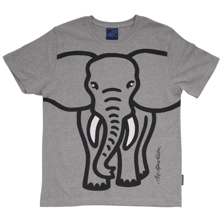 T-SHIRT ADULT ELEPHANT GREY