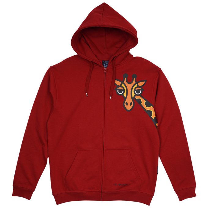 SWEATSHIRT VOKSEN M HTTE OG LYN GIRAF RD