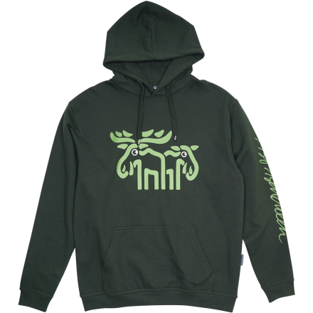 SWEATSHIRT ADULT W HOOD ELK GREEN