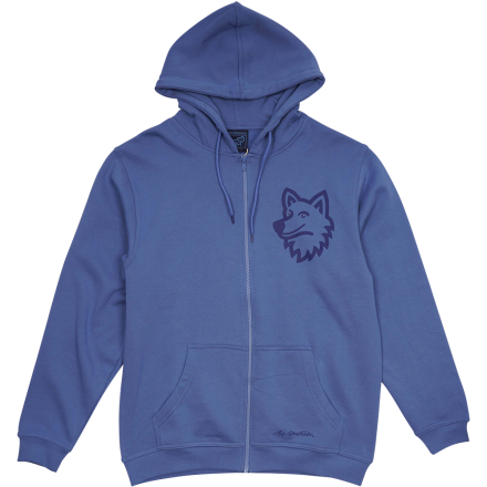 SWEATSHIRT ADULT W HOOD AND ZIPPER SEA OTTER NAVY