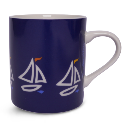 MUG SAIL BOAT NAVY