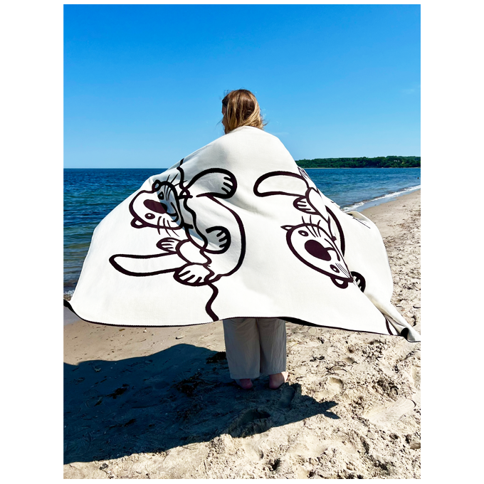 PLAID HAVODDER BEIGE/BRUN 130 X 180