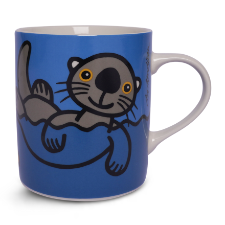 MUG SEA OTTER BLUE
