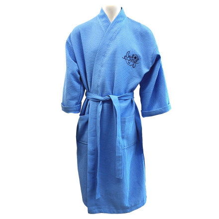 KIMONO WAFFLE SEA OTTER BLUE