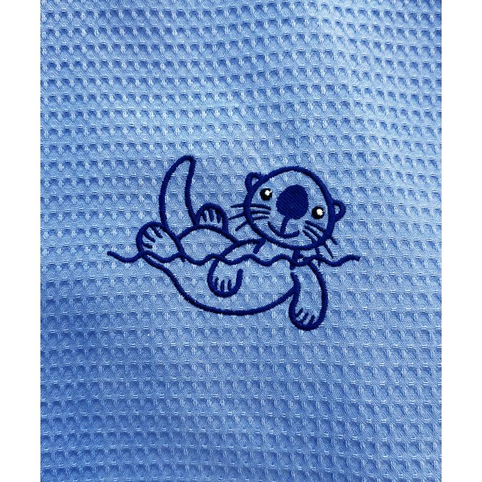 KIMONO WAFFLE SEA OTTER BLUE