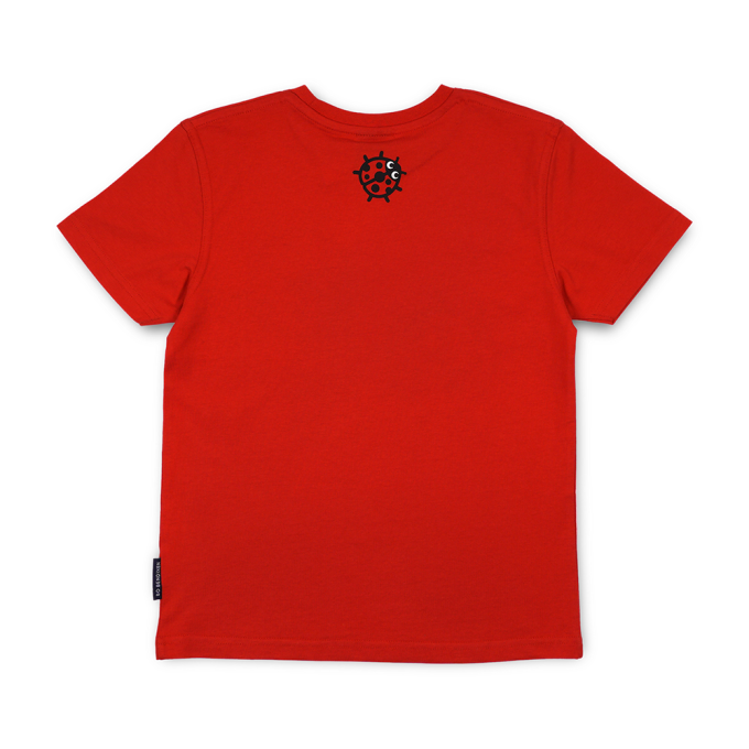 T-SHIRT KIDS 3 LADY BUGS RED