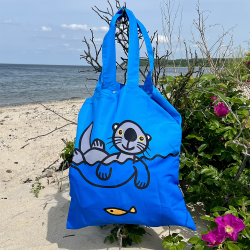 TOTEBAG W POUCH SEA OTTER